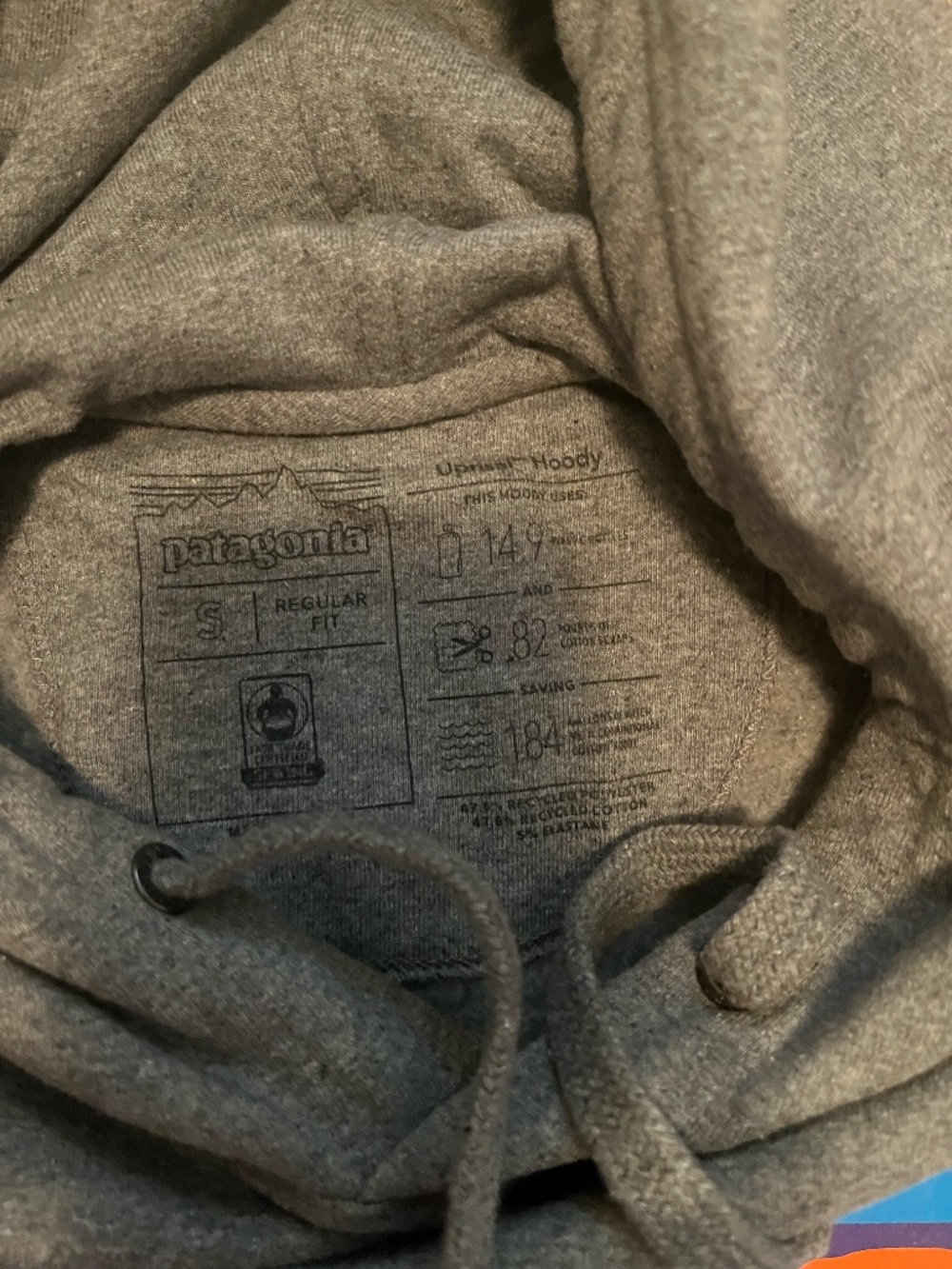 Patagonia Grey Hoodie - Picture 3 of 3